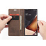 CaseMe - Samsung Galaxy Note 20 hoesje - Wallet Book Case - Magneetsluiting - Donker Bruin