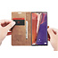 CaseMe - Samsung Galaxy Note 20 Ultra hoesje - Wallet Book Case - Magneetsluiting - Bruin