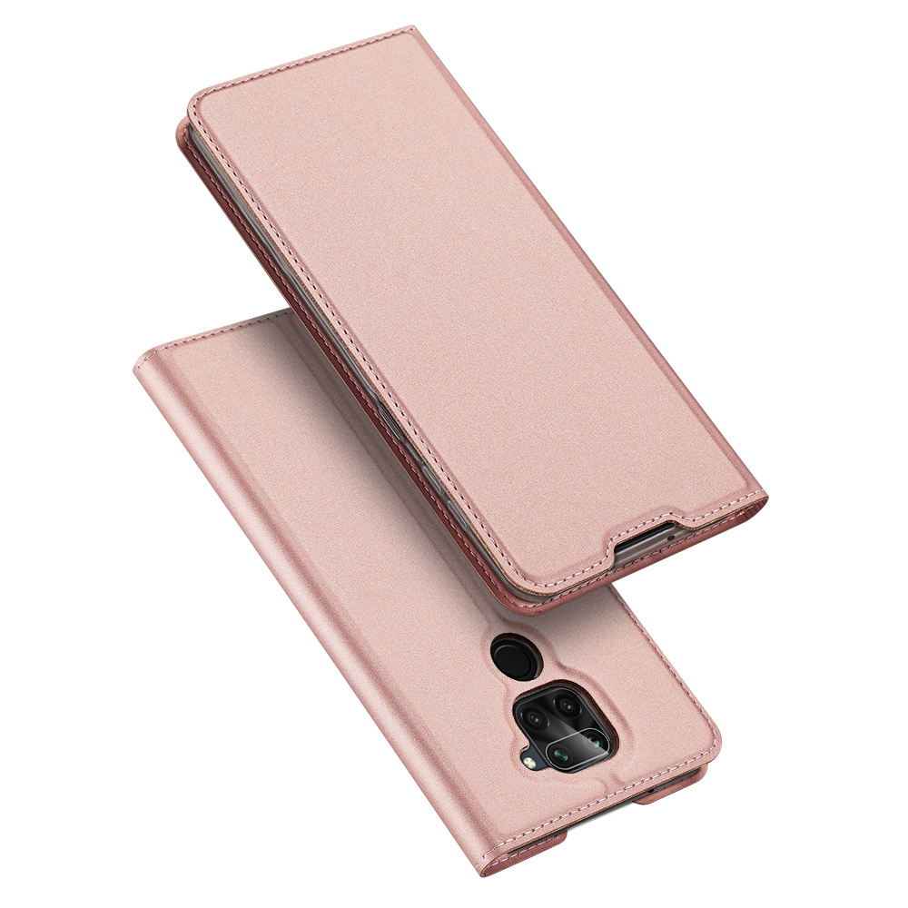 Volwassenheid renderen Een goede vriend Xiaomi Redmi Note 9 hoesje - Dux Ducis Skin Pro Book Case - Roze |  Case2go.nl