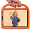 Case2go - Kinderhoes voor de iPad Air 10.9 (2020) - Schokbestendige case met handvat - Sparrow Kids Cover - Oranje