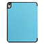 Case2go - Hoes voor de iPad Air 10.9 (2020) - Tri-Fold Book Case - met Apple Pencil Houder - Licht Blauw