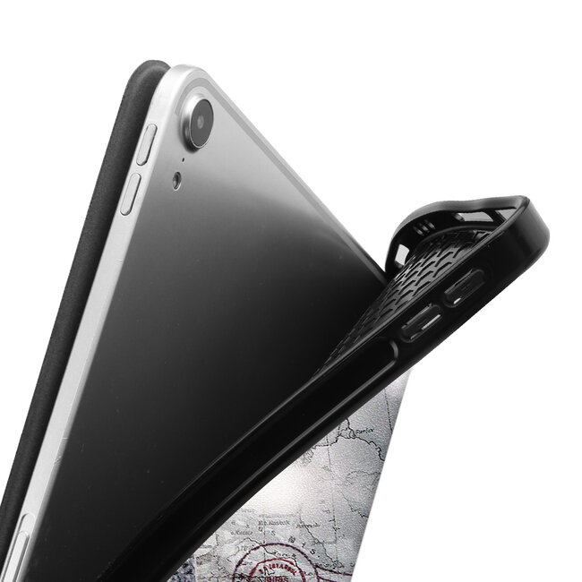 Case2go - Hoes voor de iPad Air 10.9 (2020) - Tri-Fold Book Case - met Apple Pencil Houder - Eiffeltoren