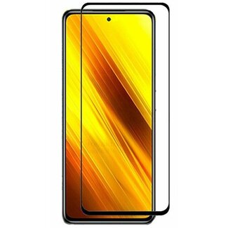 Case2go Xiaomi Poco X3 Screenprotector - Full Cover Screenprotector - Zwart