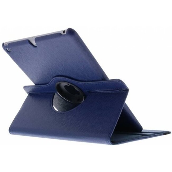 Case2go - Hoes voor de iPad 2020 - 10.2 Inch - 360 Graden Draaibare Book Case - Donker Blauw