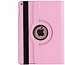 Case2go - Hoes voor de iPad 2020 - 10.2 Inch - 360 Graden Draaibare Book Case - Roze