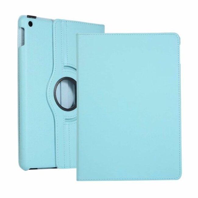 Case2go - Hoes voor de iPad 2020 - 10.2 Inch - 360 Graden Draaibare Book Case - Licht Blauw