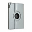 Case2go - Hoes voor de iPad 2020 - 10.2 Inch - 360 Graden Draaibare Book Case - Zilver