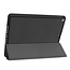 Case2go - Hoes voor de iPad 10.2 (2019/2020) - 10.2 inch - Tri-Fold Book Case met Stylus Pen Houder - Zwart