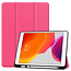 Case2go iPad 2020 Hoes - 10.2 inch - Tri-Fold Book Case met Stylus Pen Houder - Magenta