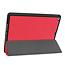 Case2go - Hoes voor de iPad 10.2 (2019/2020) - 10.2 inch - Tri-Fold Book Case met Stylus Pen Houder - Rood