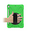 Case2go - Hoes voor Apple iPad 2020 - 10.2 inch - Hand Strap Armor Case - Green