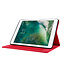 Case2go - Hoes voor Apple iPad 2020 - 10.2 inch - Book Case met Soft TPU houder - Rood