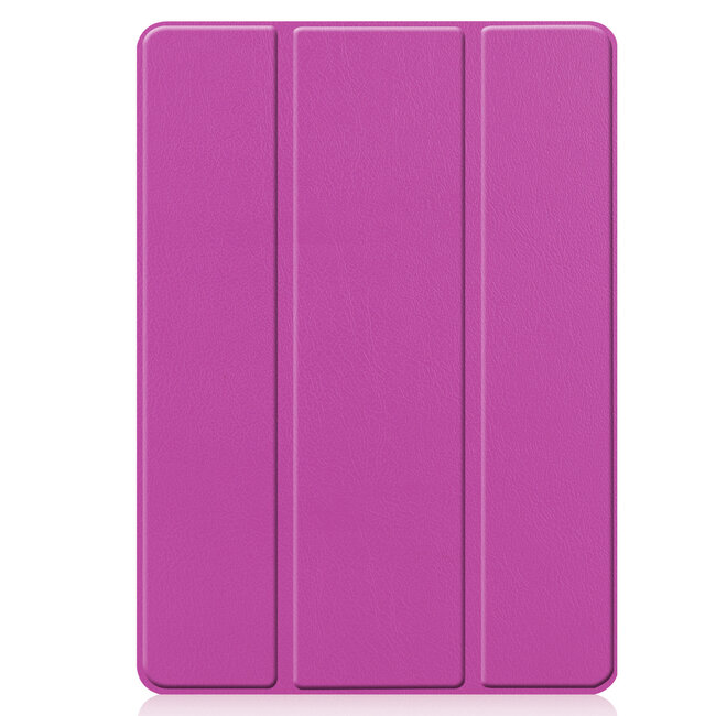 Case2go - Hoes voor de iPad 10.2 (2019/2020) - Tri-Fold Book Case - met Apple Pencil Houder - Paars