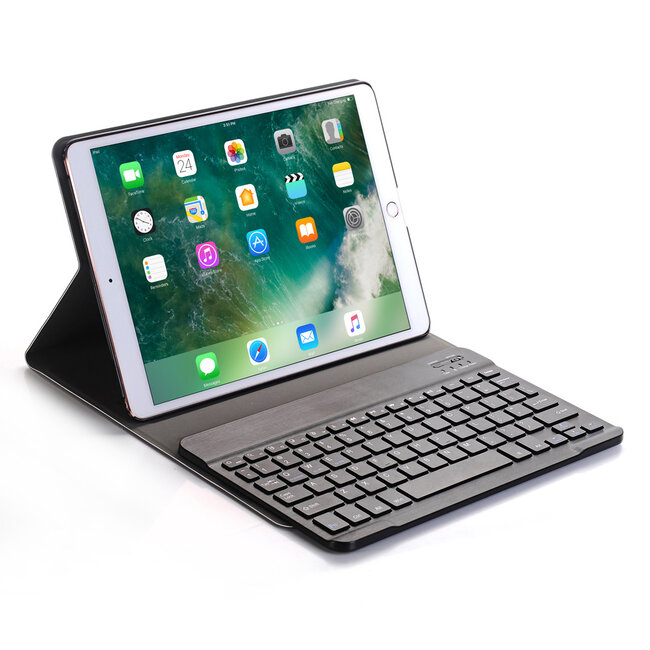 iPad 10.2 (2020) Case - Bluetooth toetsenbord hoes - QWERTY layout - Magneetsluiting - Sleep/Wake-up functie - Zwart