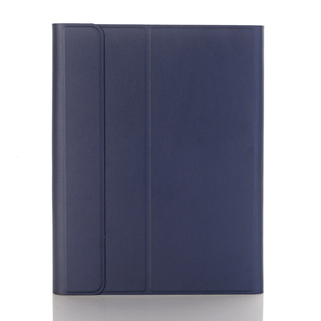 iPad 2020 hoes - 10.2 inch - Bluetooth Toetsenbord Case met Stylus pen houder - Blauw