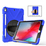 Case2go - Hoes voor Apple iPad 2020 - 10.2 inch - Hand Strap Armor Case - Blauw