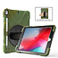 Case2go - Hoes voor Apple iPad 2020 - 10.2 inch - Hand Strap Armor Case - Camouflage
