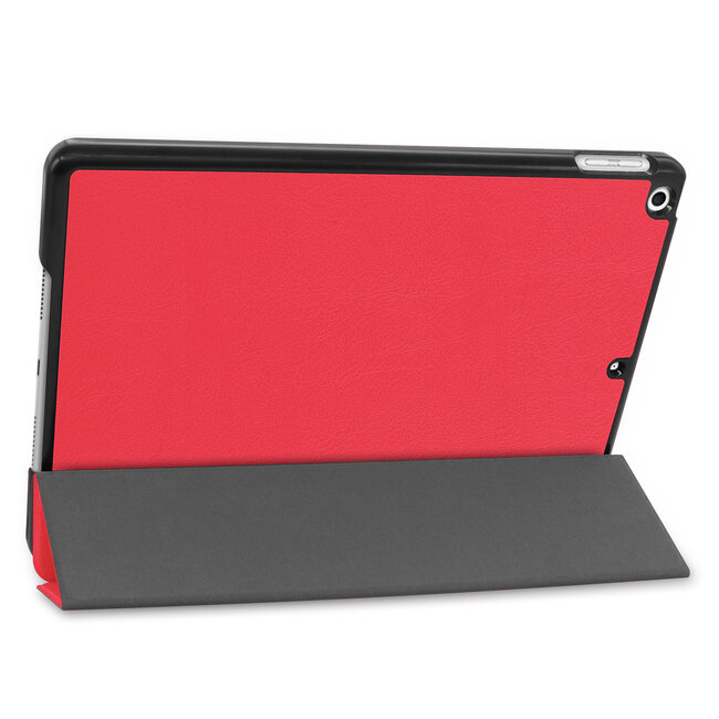 Case2go - Hoes voor de iPad 10.2 (2019/2020) - 10.2 inch - Tri-Fold Book Case - Rood
