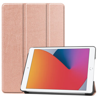 Case2go iPad 2020 hoes - 10.2 inch - Tri-Fold Book Case - Rosé Goud