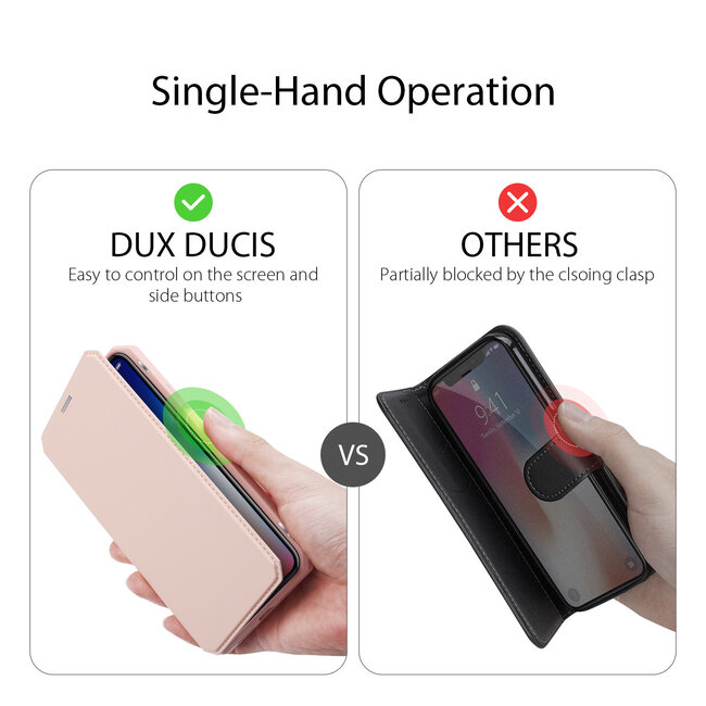 iPhone XS Max hoes - Dux Ducis Skin X Case - Roze
