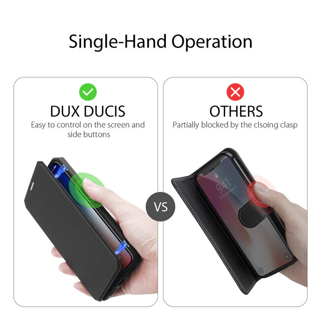 iPhone XS Max hoes - Dux Ducis Skin X Case - Zwart