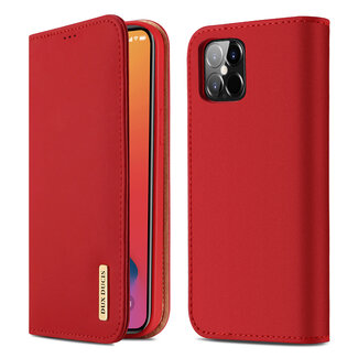 Dux Ducis iPhone 12 Pro Max hoesje - Dux Ducis Wish Wallet Book Case - Rood