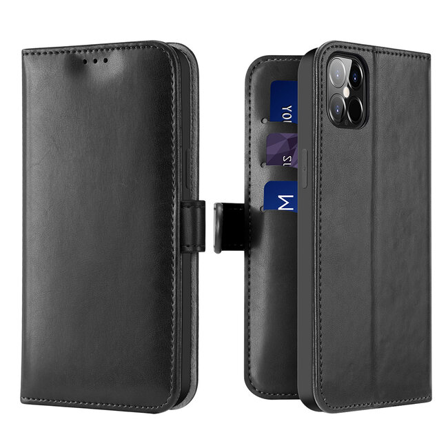 iPhone 12 Pro Max Hoesje - Dux Ducis Kado Wallet Case - Zwart