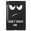 Case2go - Hoes voor de Samsung Galaxy Tab S7 (2020) - 11 inch - Tablet hoes en Screenprotector - Don't Touch Me