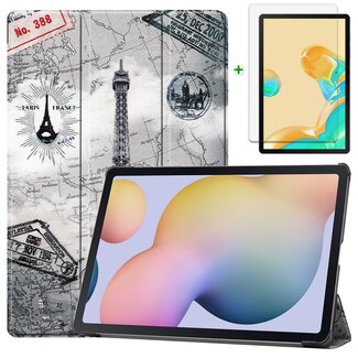 Case2go Samsung Galaxy Tab S7 Hoes en Screenprotector - 11 inch - Tablet hoes en Screenprotector  - Eiffeltoren