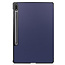 Case2go - Hoes voor de Samsung Galaxy Tab S7 Plus - 12.4 inch - Tablet hoes en Screenprotector - Donker Blauw