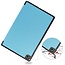 Case2go - Hoes en screenprotector voor de Samsung Galaxy Tab A7 - Tri-fold Book Case en Tempered Glass Cover - 10.4 inch - Licht Blauw