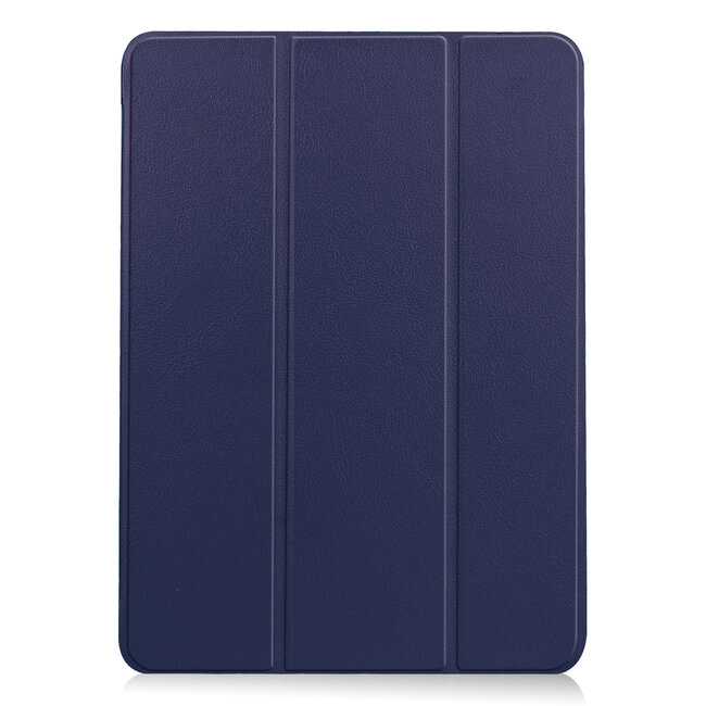Case2go - Hoes voor de iPad Air 10.9 (2020) - hoes en Screenprotector - Tablet hoes met Auto sleep/wake Functie - Donker Blauw