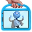 Case2go - Kinderhoes voor de iPad Air 10.9 (2020) - Schokbestendige case met handvat - iPad hoes Kinderen - Blauw