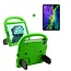 Case2go - Kinderhoes voor de iPad Air 10.9 (2020) - Schokbestendige case met handvat - iPad hoes Kinderen - Groen