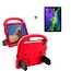 Case2go - Kinderhoes voor de iPad Air 10.9 (2020) - Schokbestendige case met handvat - iPad hoes Kinderen - Rood