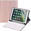 Case2go iPad 2020 hoes - 10.2 inch - Bluetooth Toetsenbord Case met Stylus pen houder - Roze