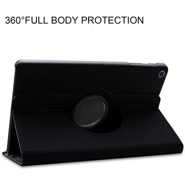 Case2go - Hoes voor de Samsung Galaxy Tab A 10.1 (2019) - 360 Graden Draaibare Book Case - Zwart