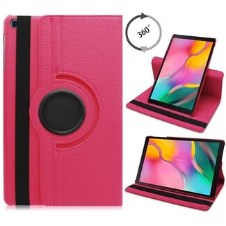 Case2go Samsung Galaxy Tab A 10.1 (2019) hoes - Draaibare Book Case  - Magenta