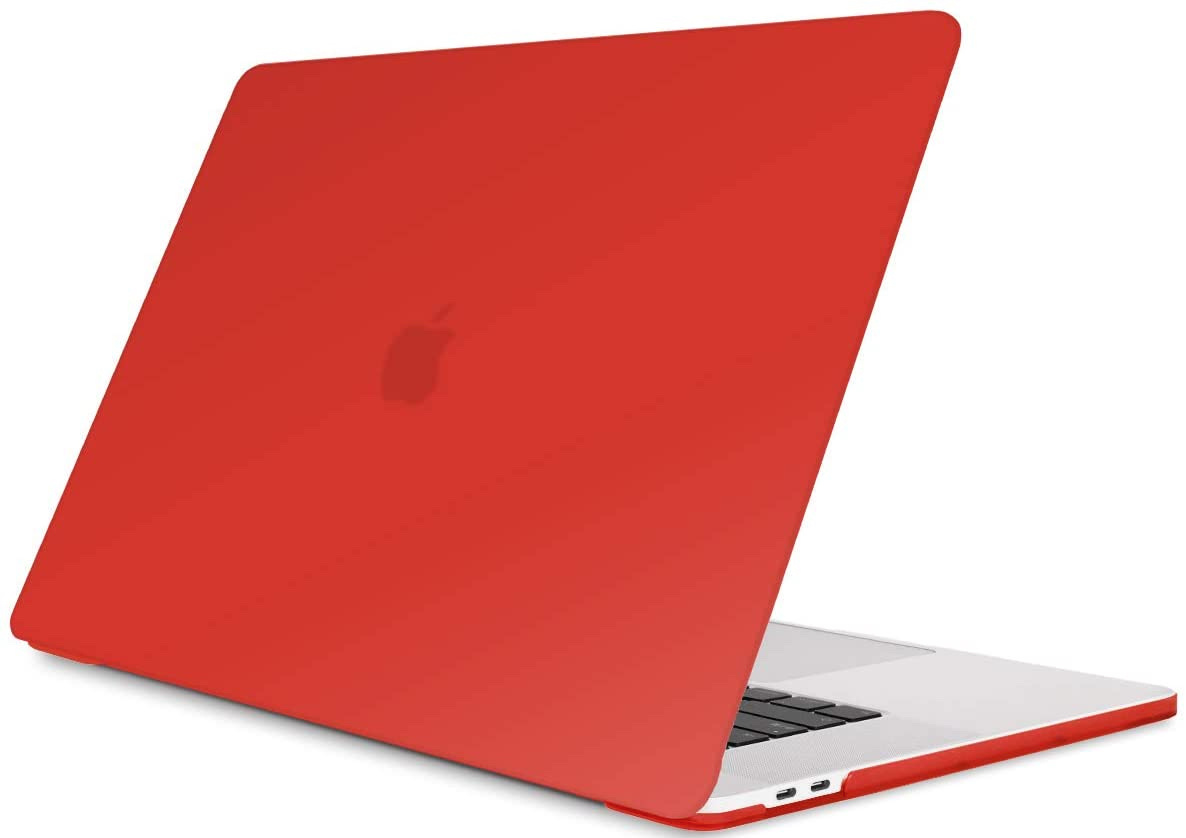 Macbook Pro 13 inch (2020) cover - Laptop Case - Plastic Hard Cover - Rood afbeelding