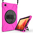 Case2go - Hoes voor Samsung Galaxy Tab A7 (2020) - 10.4 inch - Hand Strap Armor Case - Magenta