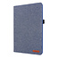 Case2go - Hoes voor Samsung Galaxy tab A7 (2020) - 10.4 inch - Book Case met Soft TPU houder - Blauw