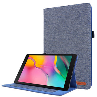Case2go Samsung Galaxy tab A7 (2020) hoes - 10.4 inch - Book Case met Soft TPU houder - Blauw