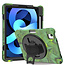 Case2go - Hoes voor Apple iPad Air 10.9 (2020) - Hand Strap Armor Case - Camouflage