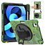 Case2go - Hoes voor Apple iPad Air 10.9 (2020) - Hand Strap Armor Case - Camouflage