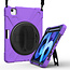 Case2go - Hoes voor Apple iPad Air 10.9 (2020) - Hand Strap Armor Case - Paars