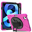 Case2go - Hoes voor Apple iPad Air 10.9 (2020) - Hand Strap Armor Case - Magenta