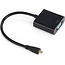 Micro HDMI naar VGA Adapter Kabel - 25 cm - 1080p Full HD - Zwart