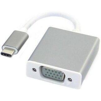 Case2go USB 3.1 naar VGA adapter- 20 cm - 1080p - Zilver