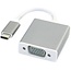 USB 3.1 naar VGA adapter- 20 cm - 1080p - Zilver