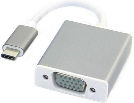 USB 3.1 naar VGA adapter- 20 cm - 1080p - Zilver afbeelding